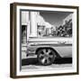 Cuba Fuerte Collection SQ BW - Vintage Car II-Philippe Hugonnard-Framed Photographic Print