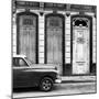 Cuba Fuerte Collection SQ BW - Vintage Car in Havana II-Philippe Hugonnard-Mounted Photographic Print