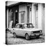 Cuba Fuerte Collection SQ BW - Vintage Car in Trinidad-Philippe Hugonnard-Stretched Canvas