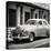 Cuba Fuerte Collection SQ BW - Vintage Car-Philippe Hugonnard-Stretched Canvas