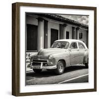 Cuba Fuerte Collection SQ BW - Vintage Car-Philippe Hugonnard-Framed Photographic Print