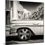 Cuba Fuerte Collection SQ BW - Vintage Car-Philippe Hugonnard-Mounted Photographic Print