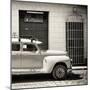 Cuba Fuerte Collection SQ BW - Vintage Car-Philippe Hugonnard-Mounted Photographic Print