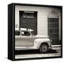 Cuba Fuerte Collection SQ BW - Vintage Car-Philippe Hugonnard-Framed Stretched Canvas