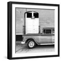 Cuba Fuerte Collection SQ BW - Vintage Classic Car Trinidad-Philippe Hugonnard-Framed Photographic Print