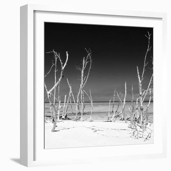 Cuba Fuerte Collection SQ BW - Wild Beach-Philippe Hugonnard-Framed Photographic Print