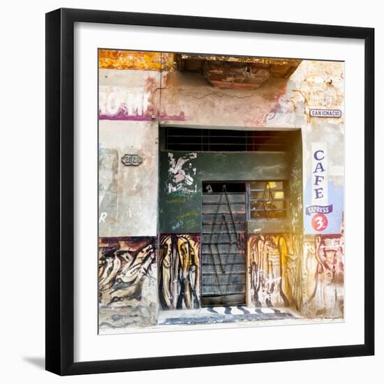 Cuba Fuerte Collection SQ - Cafe Express Havana-Philippe Hugonnard-Framed Photographic Print