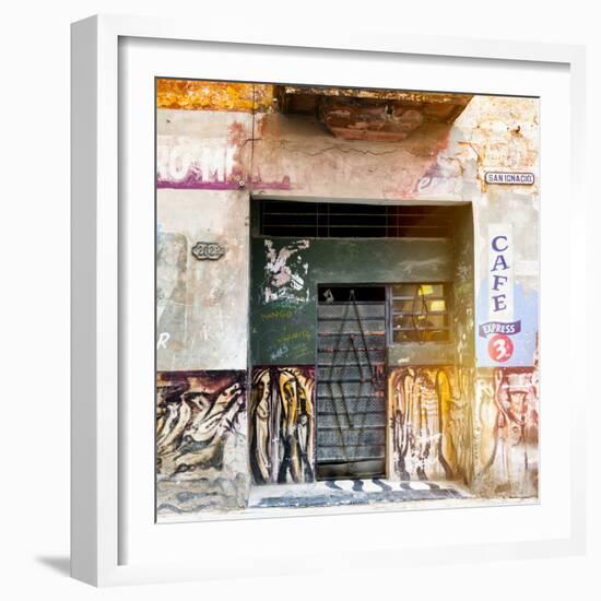 Cuba Fuerte Collection SQ - Cafe Express Havana-Philippe Hugonnard-Framed Photographic Print