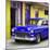 Cuba Fuerte Collection SQ - Classic American Blue Car in Havana-Philippe Hugonnard-Mounted Photographic Print