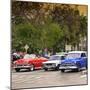Cuba Fuerte Collection SQ - Classic American Cars at Sunset-Philippe Hugonnard-Mounted Photographic Print