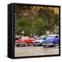 Cuba Fuerte Collection SQ - Classic American Cars at Sunset-Philippe Hugonnard-Framed Stretched Canvas