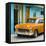 Cuba Fuerte Collection SQ - Classic American Orange Car in Havana-Philippe Hugonnard-Framed Stretched Canvas