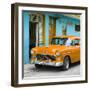 Cuba Fuerte Collection SQ - Classic American Orange Car in Havana-Philippe Hugonnard-Framed Photographic Print