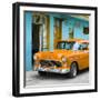 Cuba Fuerte Collection SQ - Classic American Orange Car in Havana-Philippe Hugonnard-Framed Photographic Print