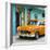 Cuba Fuerte Collection SQ - Classic American Orange Car in Havana-Philippe Hugonnard-Framed Photographic Print