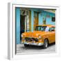 Cuba Fuerte Collection SQ - Classic American Orange Car in Havana-Philippe Hugonnard-Framed Photographic Print