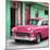 Cuba Fuerte Collection SQ - Classic American Pink Car in Havana-Philippe Hugonnard-Mounted Photographic Print