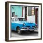 Cuba Fuerte Collection SQ - Classic Blue Car-Philippe Hugonnard-Framed Photographic Print