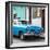 Cuba Fuerte Collection SQ - Classic Blue Car-Philippe Hugonnard-Framed Photographic Print