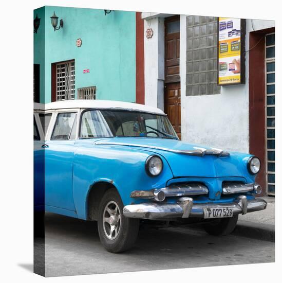 Cuba Fuerte Collection SQ - Classic Blue Car-Philippe Hugonnard-Stretched Canvas