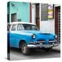 Cuba Fuerte Collection SQ - Classic Blue Car-Philippe Hugonnard-Stretched Canvas