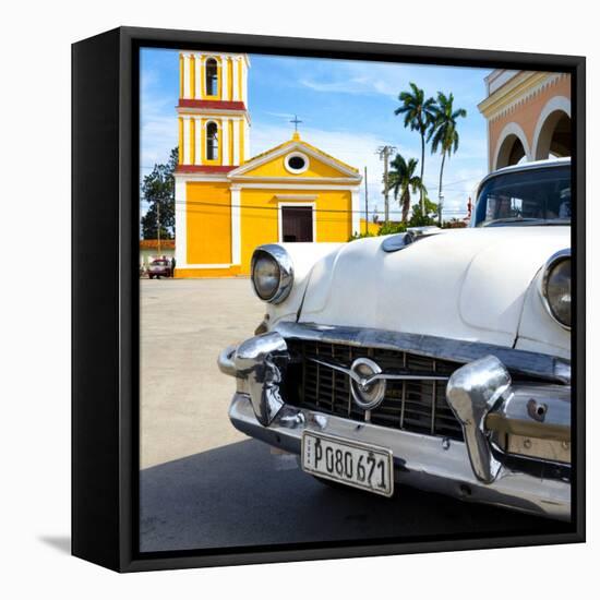 Cuba Fuerte Collection SQ - Classic Car in Santa Clara-Philippe Hugonnard-Framed Stretched Canvas