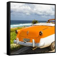 Cuba Fuerte Collection SQ - Classic Orange Car Cabriolet-Philippe Hugonnard-Framed Stretched Canvas