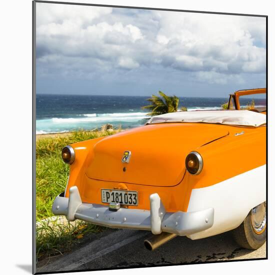 Cuba Fuerte Collection SQ - Classic Orange Car Cabriolet-Philippe Hugonnard-Mounted Photographic Print