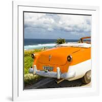 Cuba Fuerte Collection SQ - Classic Orange Car Cabriolet-Philippe Hugonnard-Framed Photographic Print