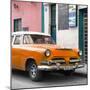 Cuba Fuerte Collection SQ - Classic Orange Car-Philippe Hugonnard-Mounted Photographic Print