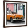 Cuba Fuerte Collection SQ - Classic Orange Car-Philippe Hugonnard-Framed Photographic Print