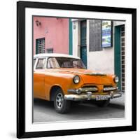 Cuba Fuerte Collection SQ - Classic Orange Car-Philippe Hugonnard-Framed Photographic Print