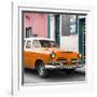 Cuba Fuerte Collection SQ - Classic Orange Car-Philippe Hugonnard-Framed Photographic Print