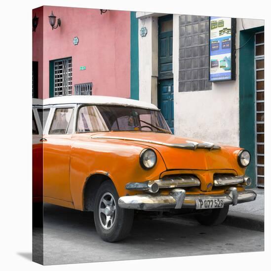 Cuba Fuerte Collection SQ - Classic Orange Car-Philippe Hugonnard-Stretched Canvas