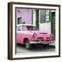 Cuba Fuerte Collection SQ - Classic Pink Car-Philippe Hugonnard-Framed Photographic Print