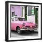 Cuba Fuerte Collection SQ - Classic Pink Car-Philippe Hugonnard-Framed Photographic Print