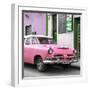 Cuba Fuerte Collection SQ - Classic Pink Car-Philippe Hugonnard-Framed Photographic Print