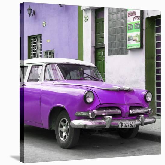 Cuba Fuerte Collection SQ - Classic Purple Car-Philippe Hugonnard-Stretched Canvas