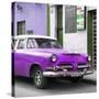 Cuba Fuerte Collection SQ - Classic Purple Car-Philippe Hugonnard-Stretched Canvas