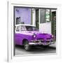 Cuba Fuerte Collection SQ - Classic Purple Car-Philippe Hugonnard-Framed Photographic Print