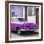 Cuba Fuerte Collection SQ - Classic Purple Car-Philippe Hugonnard-Framed Photographic Print