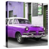 Cuba Fuerte Collection SQ - Classic Purple Car-Philippe Hugonnard-Stretched Canvas