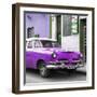 Cuba Fuerte Collection SQ - Classic Purple Car-Philippe Hugonnard-Framed Premium Photographic Print