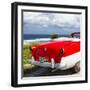 Cuba Fuerte Collection SQ - Classic Red Car Cabriolet-Philippe Hugonnard-Framed Photographic Print