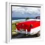 Cuba Fuerte Collection SQ - Classic Red Car Cabriolet-Philippe Hugonnard-Framed Photographic Print