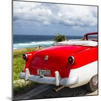 Cuba Fuerte Collection SQ - Classic Red Car Cabriolet-Philippe Hugonnard-Mounted Photographic Print