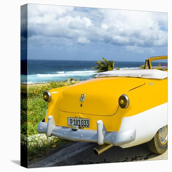 Cuba Fuerte Collection SQ - Classic Yellow Car Cabriolet-Philippe Hugonnard-Stretched Canvas