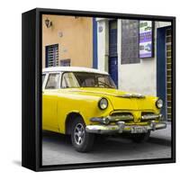 Cuba Fuerte Collection SQ - Classic Yellow Car-Philippe Hugonnard-Framed Stretched Canvas
