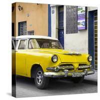 Cuba Fuerte Collection SQ - Classic Yellow Car-Philippe Hugonnard-Stretched Canvas