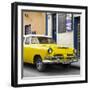 Cuba Fuerte Collection SQ - Classic Yellow Car-Philippe Hugonnard-Framed Photographic Print